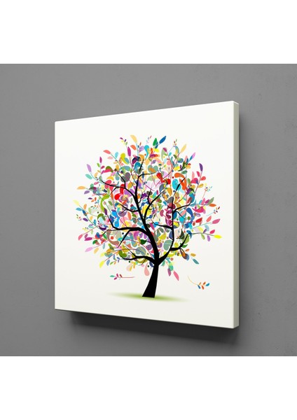 Renkli Ağaçları 100 x 100 cm