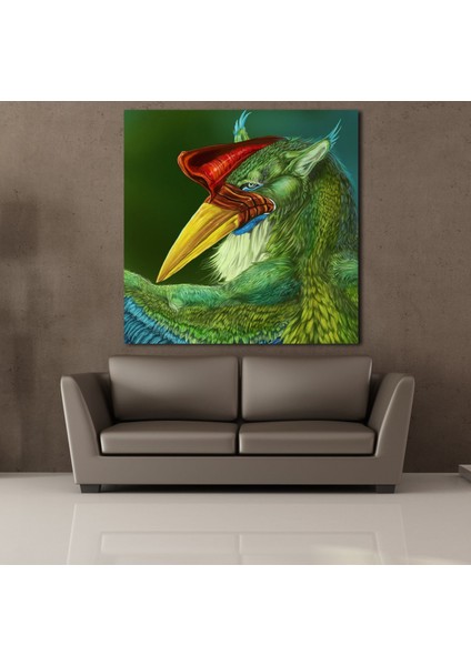 Yeşil Şahin 90 x 90 cm