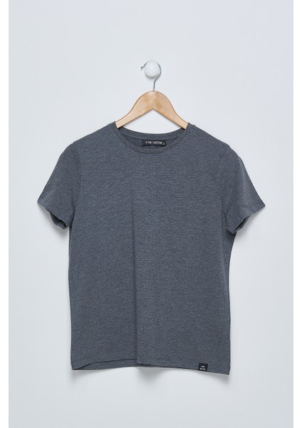 Kadın Gri Basic T-Shirt