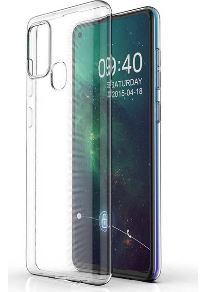 One Plus Nord N100 Kılıf Lüx Silikon Kılıf Şeffaf + Tam Kaplayan 6d Nano Ekran Koruyucu