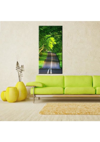Yeşil Yol Kanvas Tablo 40 x 60 cm