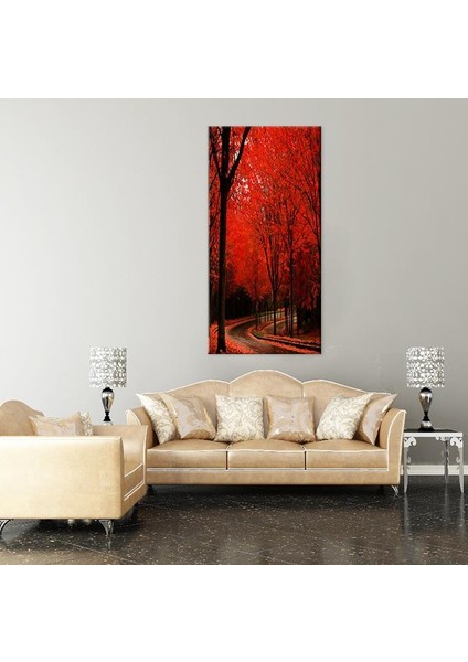 Kızıl Orman Kanvas Tablo 90 x 135 cm