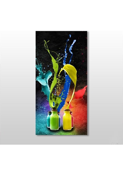 Naturel Boya Şişeleri Kanvas Tablo 120 x 180 cm