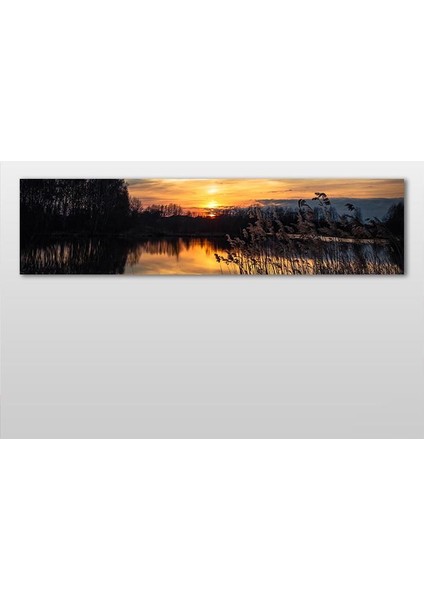 Gün Batımı Kanvas Tablo 180 x 60 cm