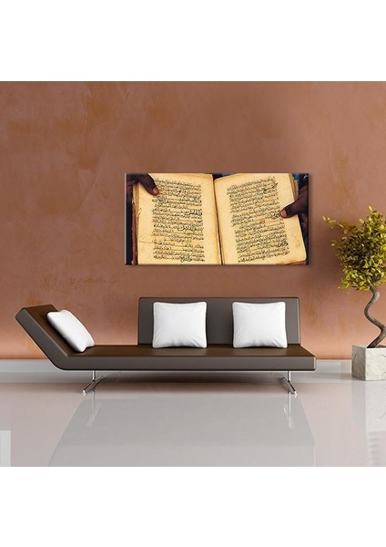 Arapça Yazı Kanvas Tablo 60 x 30 cm fırsatları
