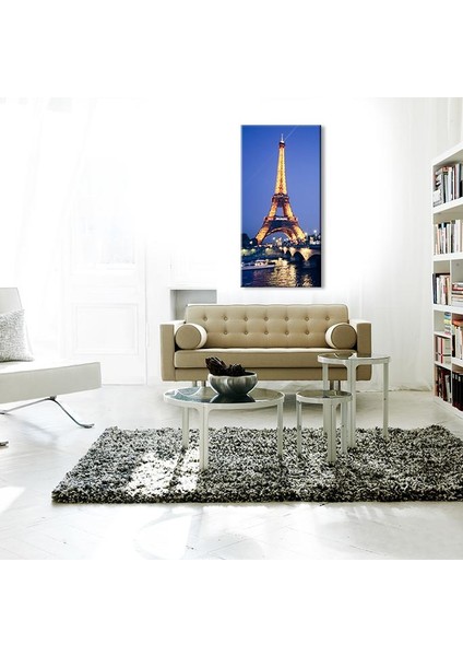 Eyfel Kulesi Gece Kanvas Tablo 50 x 75 cm
