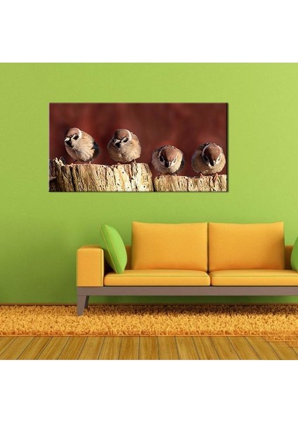 Serçeler Kanvas Tablo 240 x 120 cm fırsatları