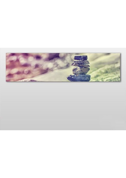 Taşlar Kanvas Tablo 240 x 80 cm