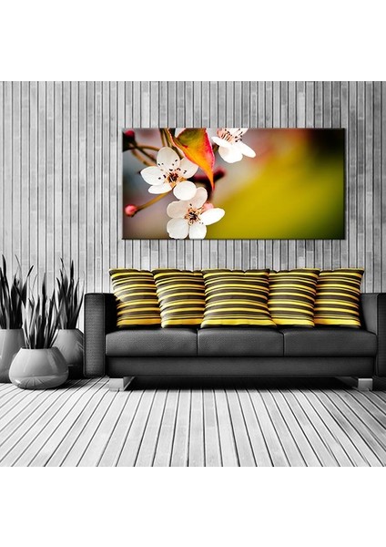 Bahar ve Çiçekler Kanvas Tablo 180 x 90 cm