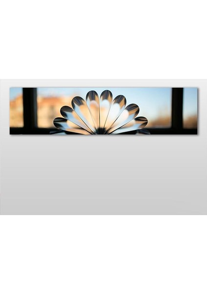 Soyut Papatya Kanvas Tablo 240 x 80 cm
