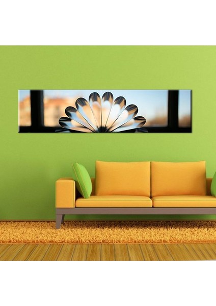 Soyut Papatya Kanvas Tablo 240 x 80 cm fırsatları