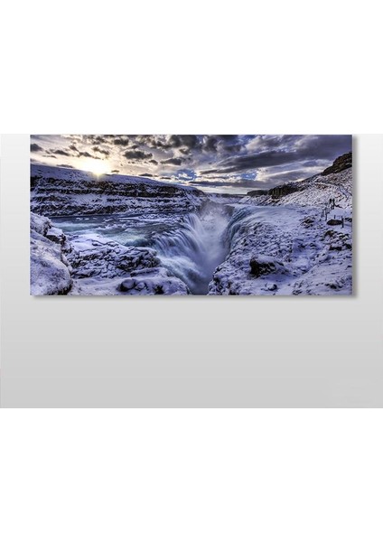 Karlı Zirve Kanvas Tablo 200 x 100 cm
