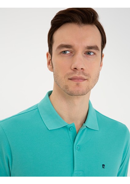 Mint Yeşili Slim Fit Basic Polo Yaka T-Shirt 50239843-VR090 fiyatları