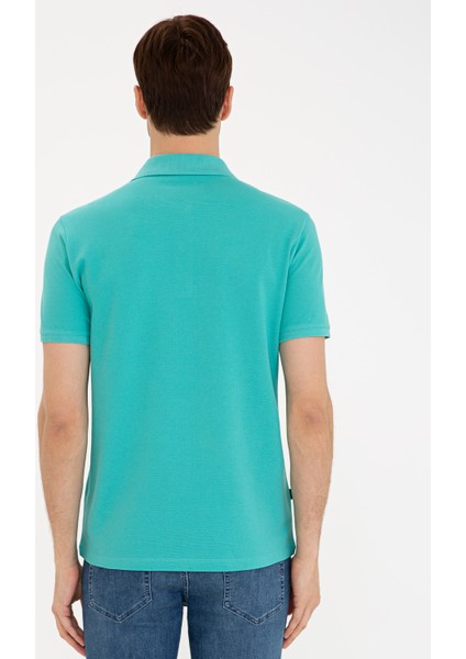 Mint Yeşili Slim Fit Basic Polo Yaka T-Shirt 50239843-VR090 modelleri