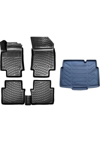 Crossland 3D Havuzlu Paspas+Alt Bagaj Havuzu 2017 Sonrası