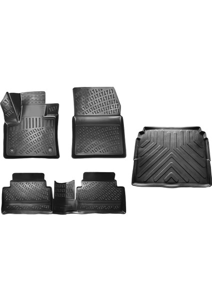 C5 Aircross 3D Havuzlu Paspas+Üst Bagaj Havuz 2019 Sonrası