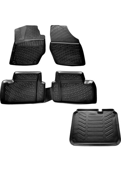 Citröen C4 3D Havuzlu Paspas + 3D Bagaj Havuzu 2011-2017 Arası