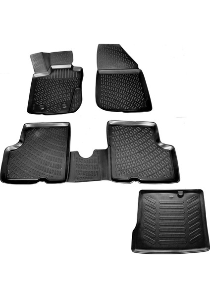 Dacia Duster 4x2 3D Havuzlu Paspas+Bagaj Havuzu 2010-2018 Arası