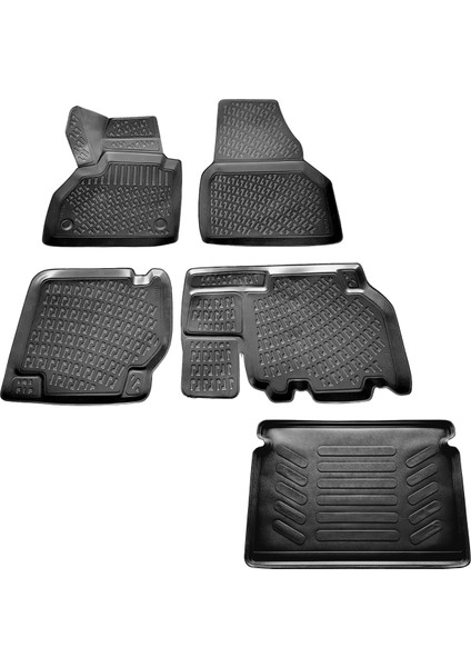 Renault Kangoo 3D Havuzlu Paspas+Bagaj Havuzu 2015-2020 Arası