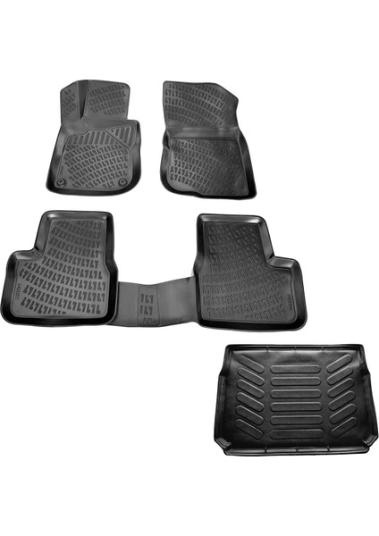 Peugeot 2008 3D Havuzlu Paspas+Bagaj Havuzu 2012-2019 Arası