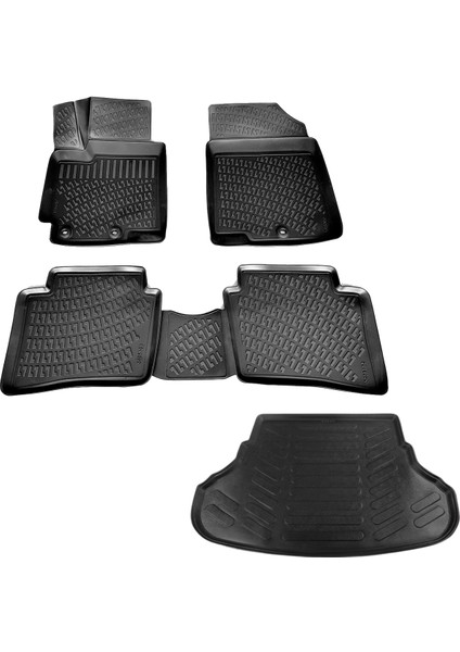 Accent Blue 3D Havuzlu Paspas+Bagaj Havuzu 2011-2020 Arası