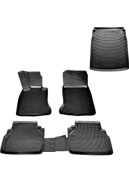 Bmw E60 5 Serisi 3D Havuzlu Paspas+Bagaj Havuzu 2004-2012 Arası