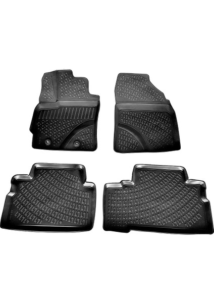 Toyota Verso 3D Paspas Havuzlu 2009 - 2020 Arası 4 Parça Siyah