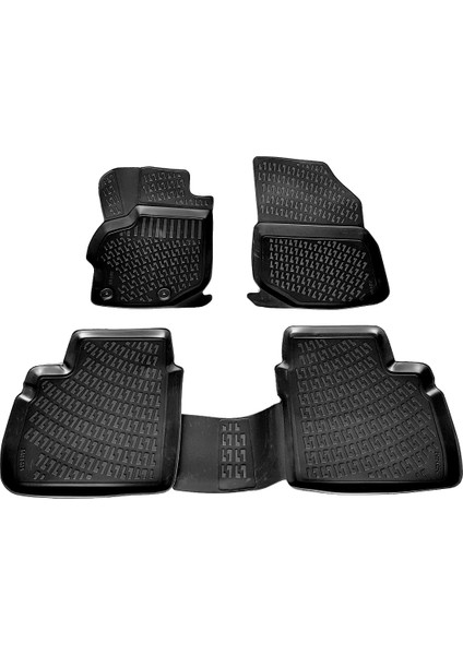 Peugeot 301 3D Paspas Havuzlu 2012 - 2020 Arası 4 Parça Siyah