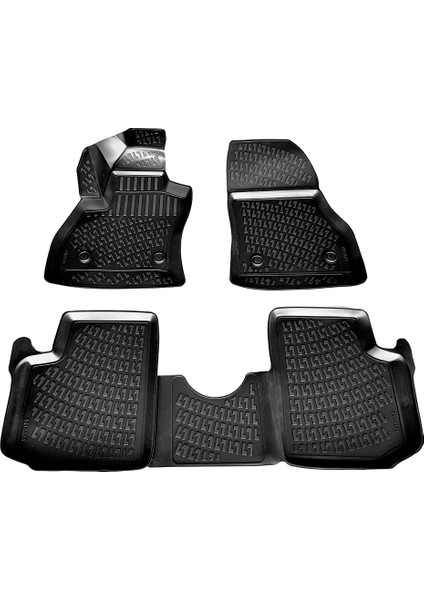 Fiat 500L 3D Paspas Havuzlu 2018 Sonrası Siyah