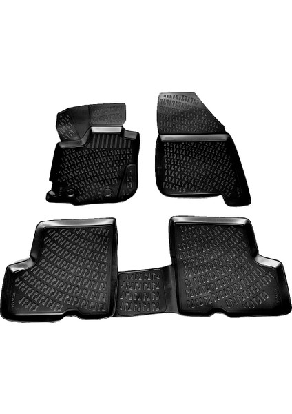 Dacia Duster 4x4 3D Paspas Havuzlu 2018 Sonrası Siyah