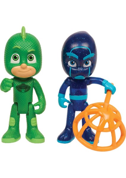 Pj Masks Pijamaskeliler Ikili Figür - Gekko-Night Ninja