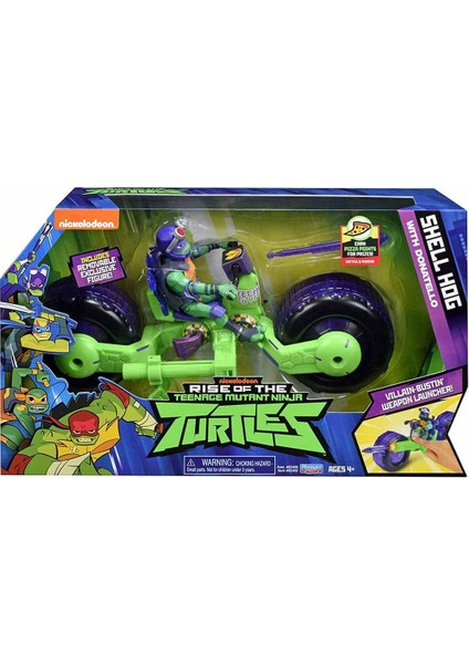 Turtles Rotmnt Araç ve Aksiyon Figür Oyun Seti - Donatello