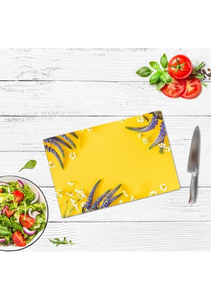 Saban Sarı Karanfil Cam Kesme Tahtası 30 x 40 cm fiyatları