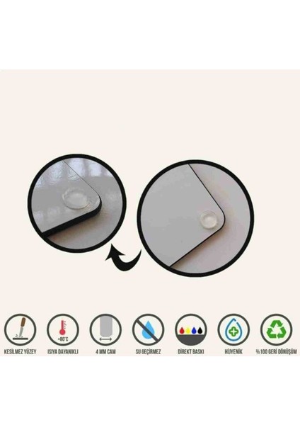 Sevgililer Günü Sevgiliye Özel Yazılı Cam Kesme Tahtası sv7 20 cm x 30 cm modelleri