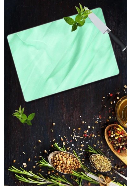 Saban Soft Yeşil Cam Kesme Tahtası 30 x 40 cm