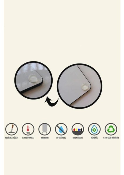 Saban Soft Yeşil Cam Kesme Tahtası 30 x 40 cm fırsatları