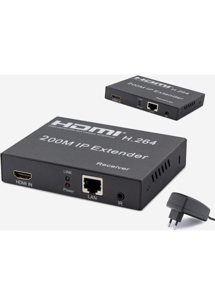 SL-HDEX210M RJ45 To HDMI Extender H.264-HDMI 200 Metre Uzatıcı