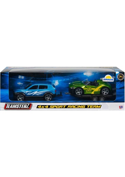 4x4 Spor Yarış Arabası - Mavi-Yeşil