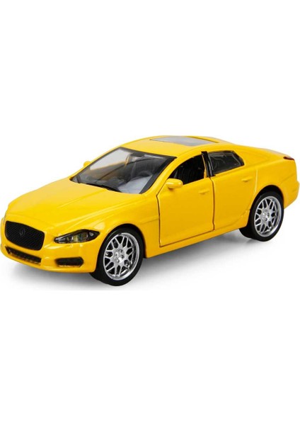 Işıklı Spor Araba 12 cm - Sarı-Mustang