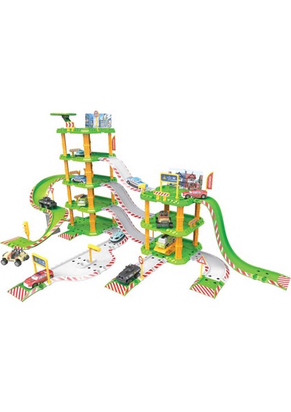 1:64 Maxx Wheels 4 Katlı Şehir Garaj Seti