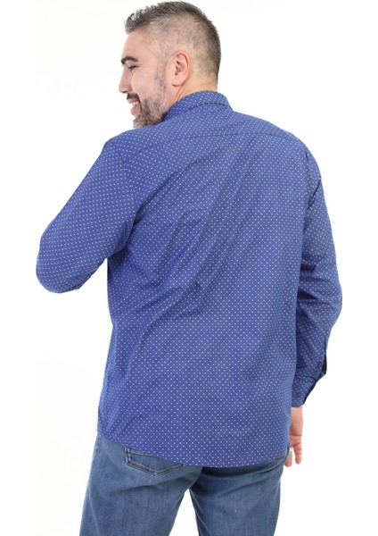 Noktalı Slimfit Gömlek - Sax indirimleri