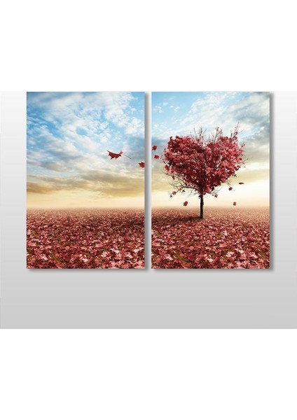 Sonbahar Ağacı Kanvas Tablo 70 x 60 cm