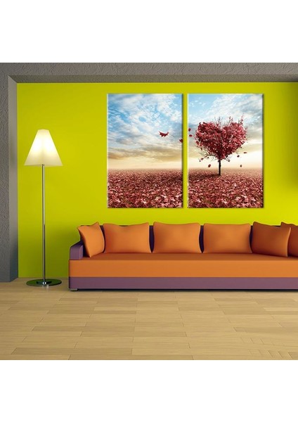 Sonbahar Ağacı Kanvas Tablo 70 x 60 cm