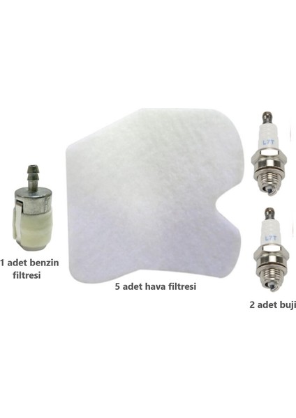 Husqvarna 235 236 240 Hava ve Benzin Filtre Buji Set