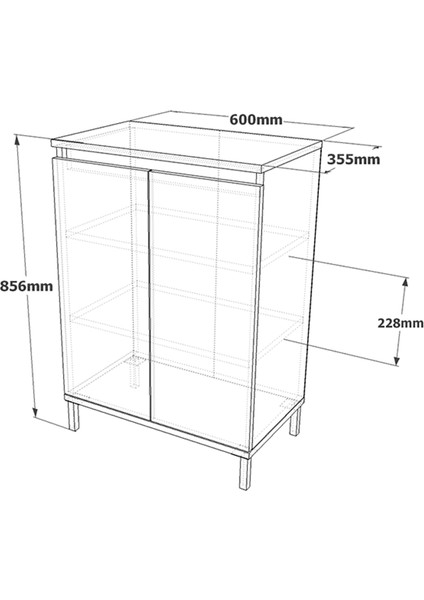 Gloria Çok Amaçlı Dolap Ayakkabılık Metal Ayaklı indirimleri