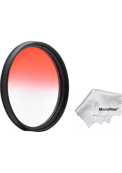 58MM Gradual Degrade Kademeli Kırmızı Red Efekt Filtre