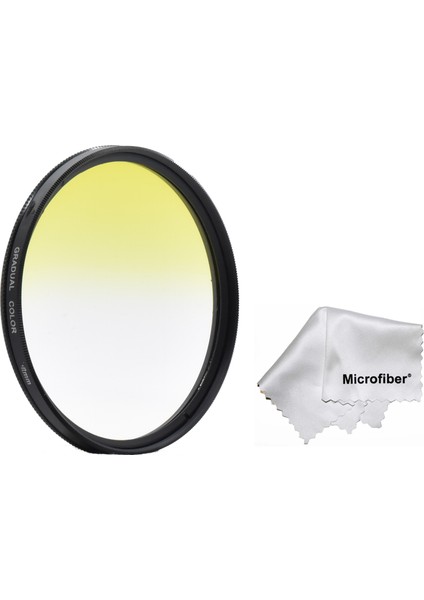 62MM Gradual Degrade Kademeli Yellow Sarı Efekt Filtre