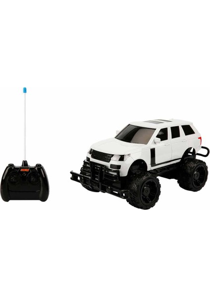 1:14 Uzaktan Kumandalı Big Foot USB Şarjlı Jeep 34 Cm. - Beyaz