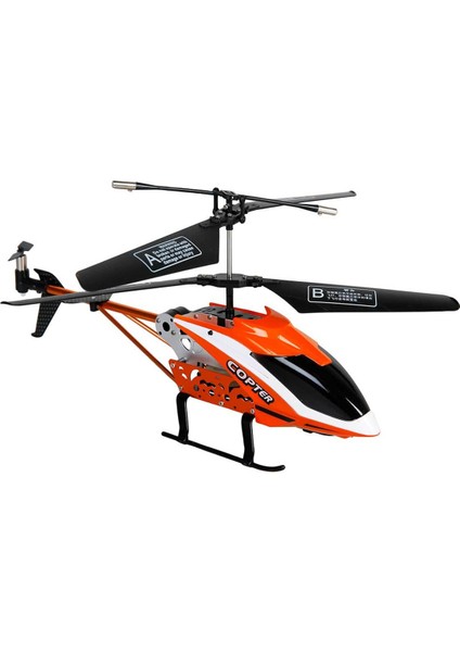 Uzaktan Kumandalı Black Bird Helikopter 3,5 Kanal 25 Cm. - Turuncu