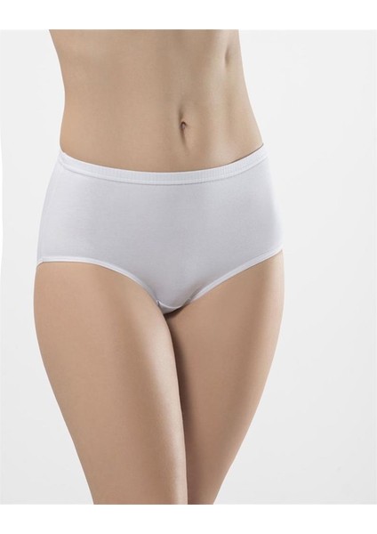 241 Ikili Likralı Biyeli Kom Bikini-Beyaz